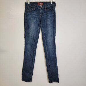 LUCKY BRAND CHARLIE SKINNY Women Stretch Denim Dark Wash Blue Jeans 4/27